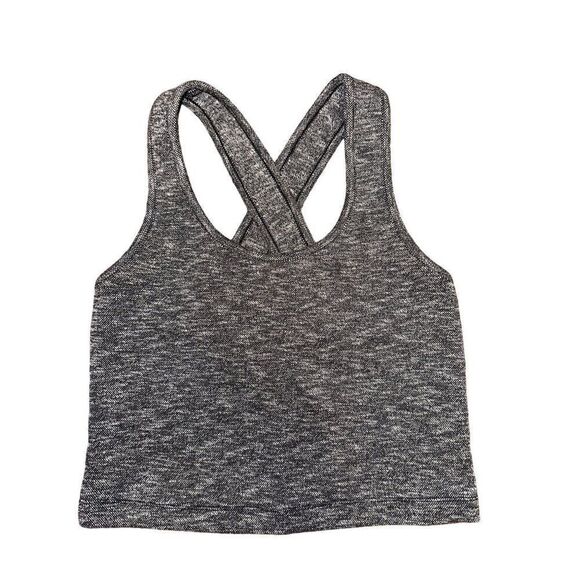 Madewell Scoop Neck Cross Back Crop Top  Size Small - Picture 1 of 9